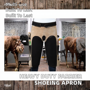 Tablier de ferrier en cuir à bords croisés, équipement de sécurité professionnel multifonctionnel, robuste et durable, le plus vendu - Product Image 2