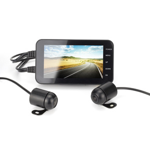 กล้องติดรถมอเตอร์ไซค์แบบคู่ 1080P หน้าจอ LCD 2.4 นิ้ว บันทึกภาพหน้า-หลัง กันน้ำ 12V สำหรับรถมอเตอร์ไซค์  ติดตั้งเพิ่มเติม อัพเกรด - Product Image 3