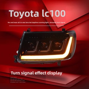Cụm đèn pha LED độ cho Toyota Land Cruiser LC100 98-07, tích hợp đèn chạy ban ngày 4700, đèn xi nhan chảy nước 6000k - Product Image 3