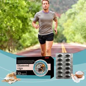 Suplemento Dietético de Extracto Herbal Chino <span class=keywords><strong>Vigo</strong></span> Premium con Diamantes, Venta al Por Mayor OEM, Tabletas para el Control de Energía para Hombres y Adultos - Product Image 3