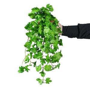 Cao su mềm cảm thấy Nhân Tạo Màu xanh lá cây mọng nước anthurium Lá Treo tiền cỏ trang trí nội thất máy tính để bàn trang trí Nhựa chậu nồi - Product Image 5