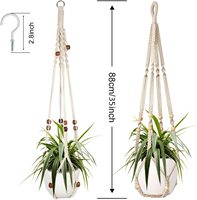 Cintres pour plantes en macramé Jardinière suspendue pour plantes d'intérieur Cintre décoratif en macramé pour la décoration intérieure