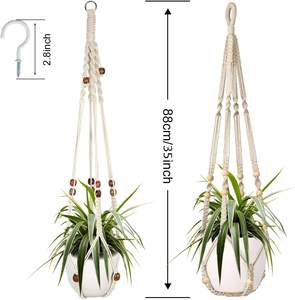 Cintres pour plantes en <span class=keywords><strong>macramé</strong></span> Jardinière suspendue pour plantes d'intérieur Cintre décoratif en <span class=keywords><strong>macramé</strong></span> pour la décoration intérieure - Product Image 2