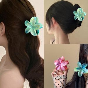 Nuevo Clip de Pelo con Forma de Flor de 8cm para Mujer, de Alta Calidad, con Tarjeta, Clip de Pelo con Diseño de Flor y Mármol, Accesorio para el Cabello, Directo de Fábrica - Product Image 4