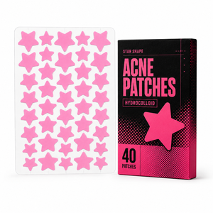 Parches para el Acné y Espinillas de Marca Privada, 40/50 Unidades, Holográficos, con Forma de Estrella, 100% Hidrocoloides, Ultrafinos, Sin Residuos, para la Cara - Product Image 1