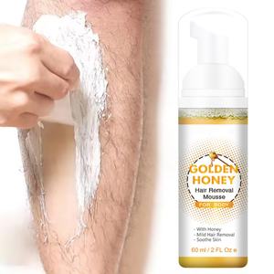 Mousse dépilatoire douce au miel doré 60 ml la plus vendue pour le corps - Product Image 1