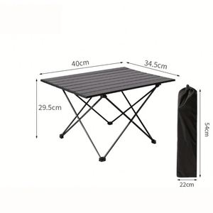 Table pliante portable légère en alliage d'aluminium pour repas en plein air - Product Image 1