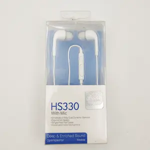 原装3.5毫米插孔立体声免提入耳式运动有线耳机HS330 S6 S5 S4