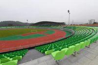 Chaises de stade en moulage par injection à dossier moyen pour intérieur et extérieur, sièges de football
