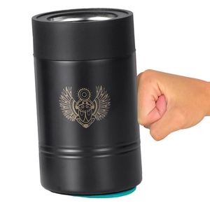 12Oz Double Wall Stainless Steel Vacuum Insulated Suction Cup Can Cooler Custom Logo Plastic <b>Bottles</b> for Hair Oil for Camping - Product Image 4