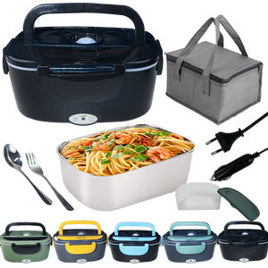 Vente chaude En Acier Inoxydable Double Couche Alimentaire Heater 1.5L Électrique Automatique Chauffage Lunch BoxCar et Usage Domestique Électrique Boîte À Lunch - Product Image 1