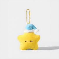 Porte-clés en peluche en forme d'étoile mignon, pendentif de sac, petit cadeau adorable, jouet en peluche pour cadeau promotionnel