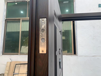 TECHTOP Porte d'entrée en placage de bois naturel de style classique porte d'entrée principale extérieure une porte et demi pour la maison