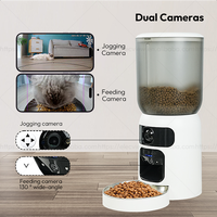 Elecpet 2025 Nouveau Distributeur Intelligent pour Animaux Télécommandé Puce Électronique Laser Taquinage pour Animaux 2 Caméras HD 1080P Vision Nocturne