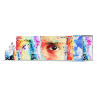 TIANLANG Panneau publicitaire LED portable, boîte lumineuse, système de stand d'exposition modulaire, sublimation par transfert thermique, léger, facile à transporter