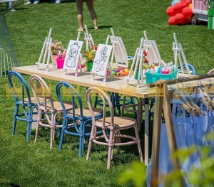 Silla Infantil de Ratán Hecha a Mano de Alta Calidad para Fiestas de Cumpleaños, Silla Infantil de Mimbre Estilo Boho, Silla Ligera y Duradera - Product Image 5