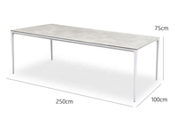 Mobilier moderne de salle à manger d'extérieur combinaison de chaise de table en rotin tressage corde de loisirs pour cour jardin villa terrasse hôtel