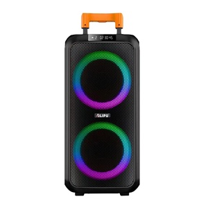 100W Big Power Trolley Party Speaker Modern Boombox <strong>Loudspeaker</strong> for Outdoor Camping Backyard