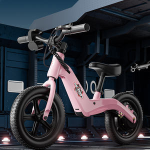 Vélo d'équilibre électrique en magnésium approuvé CE et CPSC pour enfants de 3 à 12 ans, 3 vitesses 5/10/15 km/h, moteur 120W, 360 °   Guidon rotatif - Product Image 6