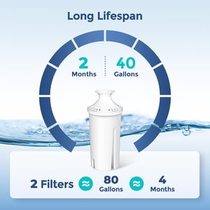Bộ lọc nước thay thế bộ lọc loại bỏ clo chì kim loại nặng Nước Bộ lọc 120 gallon - Product Image 5