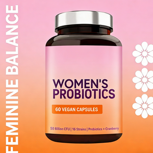 Produsen Kapsul Probiotik Wanita 60 Kapsul Per Botol, Suplemen Kesehatan OEM/ODM Formula Terlaris Label Pribadi - Product Image 1