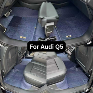 Alfombrilla para pie de coche <span class=keywords><strong>Interior</strong></span> de automóvil 3D 5D alfombrillas especiales de cuero de lujo para coche de doble capa para alfombrillas de coche <span class=keywords><strong>Audi</strong></span> - Product Image 6