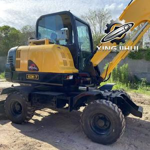 Excavadora de Ruedas Hyundai R60W Original de Corea de 6 Toneladas con Motor Yanmar, Sistema Hidráulico en Buen Estado, Usada, en Venta - Product Image 2