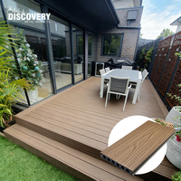 Planches de terrasse en composite bois-plastique pour l'extérieur, terrasse de piscine, terrasse en composite WPC pour patio/jardin/terrasse
