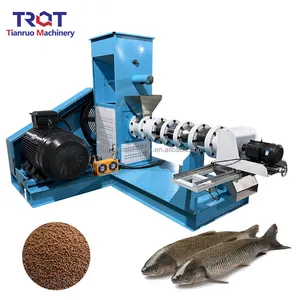 Tianruo Dry Type floating fish feed pellet making machine fish feed extruder manufacturing equipment machine line