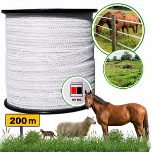 Cinta Eléctrica Roja de 100m*20mm para Cercas de Ganado y Caballos - Product Image 6