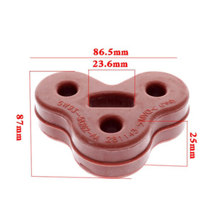 Support de silencieux Jaguar C2C32948 en caoutchouc rouge pour fixation de tuyau d'échappement XF X250 XJ X351 - Product Image 2