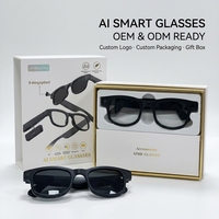 Gafas Inteligentes con Cámara IA, Fotos de 8MP, Video 1080P Antivibración, Asistente de Voz, Llamadas Inalámbricas, Transferencia WiFi, Proveedor OEM