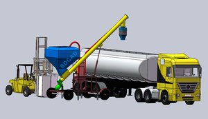 מעמיס חומרים בתפזורת נייד עם מערכת הזנה ניידת של סילו צמנט - Product Image 4