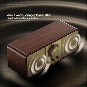 JY82 Enceinte Bluetooth Portable en <span class=keywords><strong>Bois</strong></span> Style Radio Vintage Mini Rétro - Product Image 6