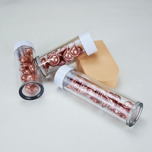 Envase de Cápsulas PET Personalizado, Dorado, Vacío, para Suplementos, Vitaminas, Píldoras, Botella de Plástico Biodegradable - Product Image 3