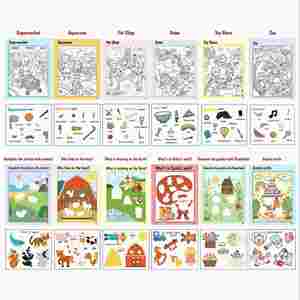 Finding Cute Animals Multi Scenes Fun <b>Creative</b> Hidden Stickers Coloring Picture Book for Toddlers - Product Image 4