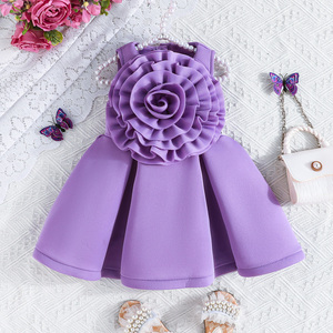Elegante Vestido de Verano sin Mangas para Niñas de 9 Meses a 5 Años, con Lindos Animales, Flores Grandes y Botones, Antiestático, Ropa de Bebé Elegante - Product Image 6