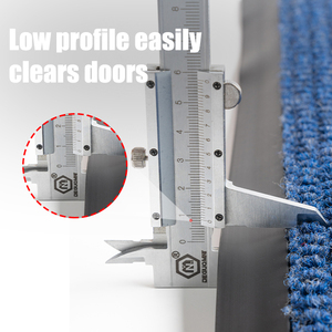 Estera multiusos resistente con respaldo de PVC para puerta delantera, estera bereber lavable antideslizante resistente alfombra para atrapar suciedad - Product Image 5