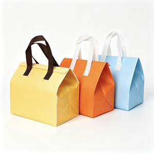Sac isotherme personnalisé grand format en non-tissé, avec logo, en tissu Ripstop et feuille d'aluminium – Sac à déjeuner mignon pour les courses avec poignée - Product Image 1