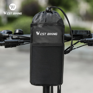 Bolsa Delantera para Bicicleta WEST BIKING, Bolsa Plegable para Manillar con Porta Botella de Agua, Gran Capacidad, para Bicicleta de Carretera y Montaña - Product Image 1