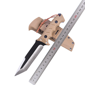 Dao săn cỡ lớn, lưỡi dao liền cán, kiểu Tanto, sản xuất tại Đức, dùng cho hoạt động ngoài trời, sinh tồn trong rừng, kèm bao Kydex. - Product Image 6