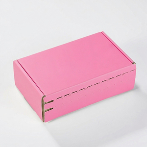 Изготовленная на заказ прочная застежка-молния Почтовая доставка розовые гофрированные коробки коробка для упаковки одежды - Product Image 6