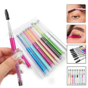 Bán buôn tinh thể kim cương Mascara bàn chải lông mi ống Applicator Cây Đũa phép và spoolie Bàn chải chất lượng cao mẫu miễn phí trong kho - Product Image 3