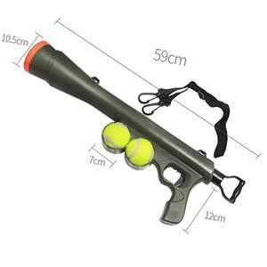 Lanzador Automático de Pelotas para Perros, Alcance de 12m, Equipo de Entrenamiento para Exteriores, Juguete de Agilidad, Pistola Lanza Pelotas de Tenis con Pelotas - Product Image 4