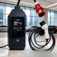 Nueva Estación de Carga para Vehículos Eléctricos, 3.5/7kW Tipo 2, Clasificación IP54, Cable de 5m, Conexión y Carga para Flotas, Jinghu TA-AC-B2-B