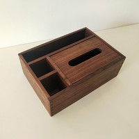 Boîte à mouchoirs en bois de noyer noir de style japonais créatif porte-serviettes Design moderne de luxe pour la maison cuisine bureau salon