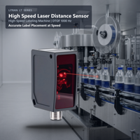 Machine d'étiquetage haute vitesse avec capteur de distance laser LR-TB5000 DTOF 1000Hz IP65 RS485, industrielle pour l'application d'étiquettes, service personnalisé