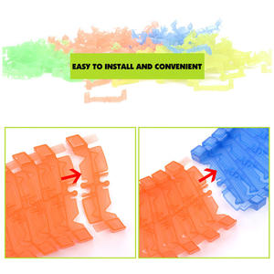 Juguete de Coches de Slot Eléctricos Luminosos DIY, Vehículos de Pista de Alta Velocidad para Ensamblar - Product Image 4