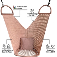 Fauteuil suspendu œuf méditerranéen transparent portable, design imprimé en 3D, coussin imperméable en polyester pour villa et extérieur