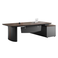 Bureau de direction modulaire en bois en forme de L, moderne et de haute technologie, pour PDG, bureau informatique élégant, bureau innovant pour entreprise